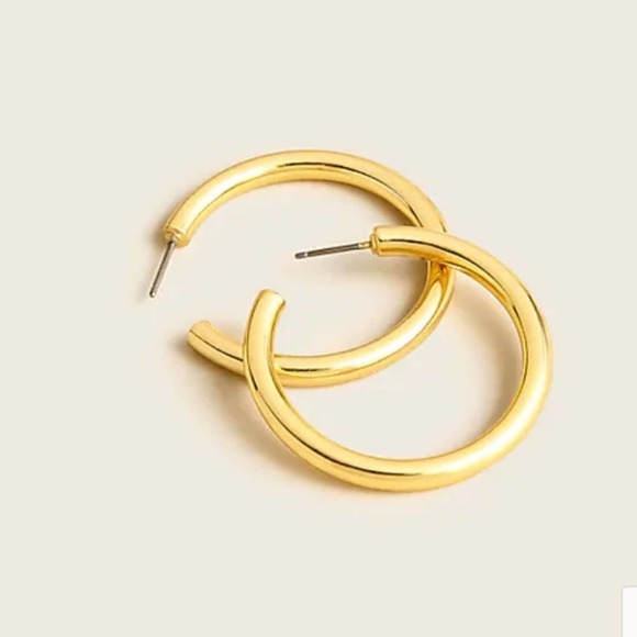 J. Crew 2” Gold hoop earrings Item AL791 - Picture 3 of 7